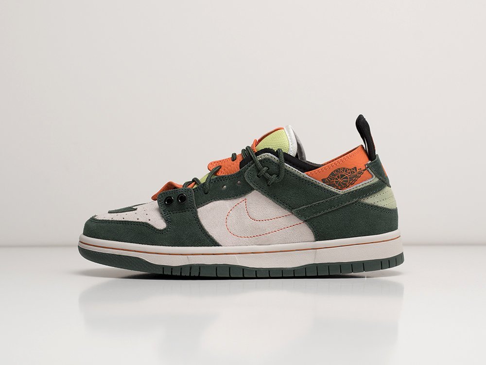 Nike x Kiks x Ejder x SB Dunk Low Pro Green зеленые замша мужские (AR28736) - фото 1 Nike x Kiks x Ejder x SB Dunk Low Pro Green зеленые замша мужские (AR28736) - фото 1
