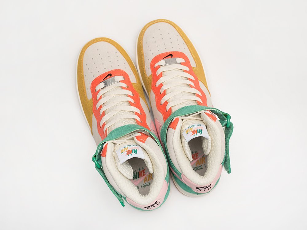 Nike Air Force 1 Mid Vivid Sulfur Rush Orange разноцветные кожа мужские (AR28740) - фото 3 Nike Air Force 1 Mid Vivid Sulfur Rush Orange разноцветные кожа мужские (AR28740) - фото 3