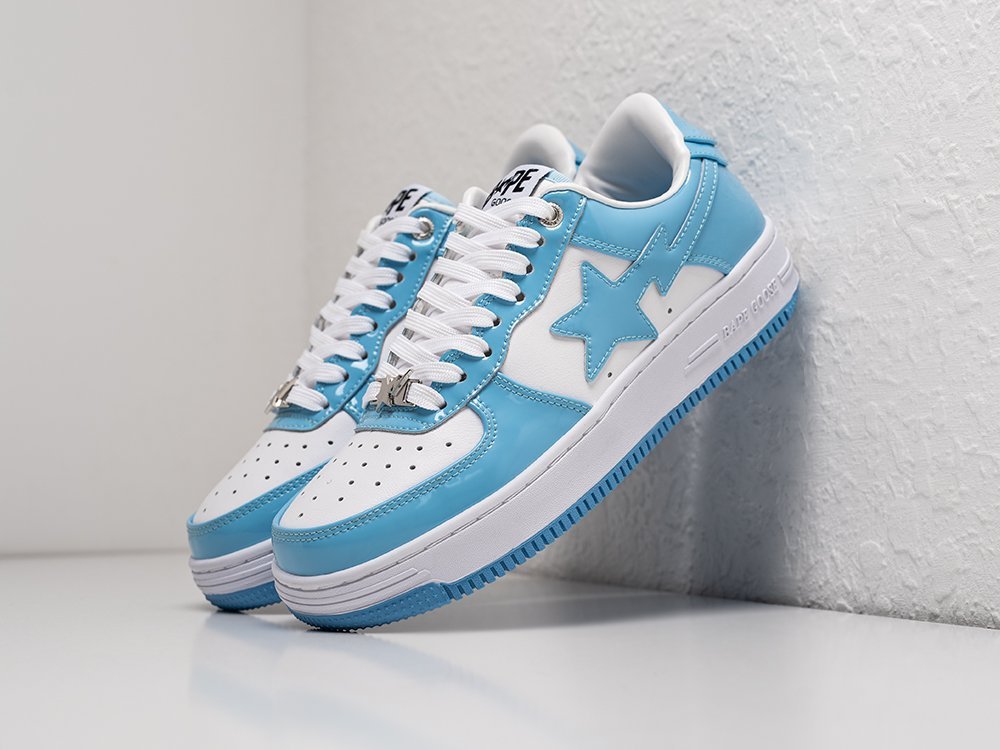 Bape Bapesta Low Blue WMNS голубые кожа женские (AR28749) - фото 2 Bape Bapesta Low Blue WMNS голубые кожа женские (AR28749) - фото 2