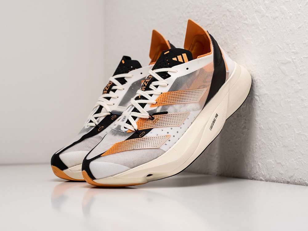 Adidas Adizero Adios Pro 3 белые текстиль мужские (AR28752) - фото 2 Adidas Adizero Adios Pro 3 белые текстиль мужские (AR28752) - фото 2