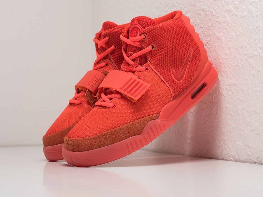 Nike Air Yeezy 2 Red October красные текстиль мужские (AR28756) - фото 2 Nike Air Yeezy 2 Red October красные текстиль мужские (AR28756) - фото 2