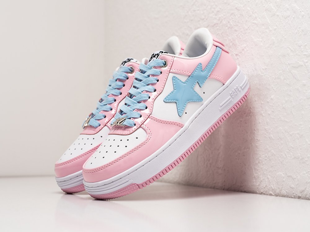 Bape Bapesta Low WMNS белые кожа женские (AR28760) - фото 2 Bape Bapesta Low WMNS белые кожа женские (AR28760) - фото 2