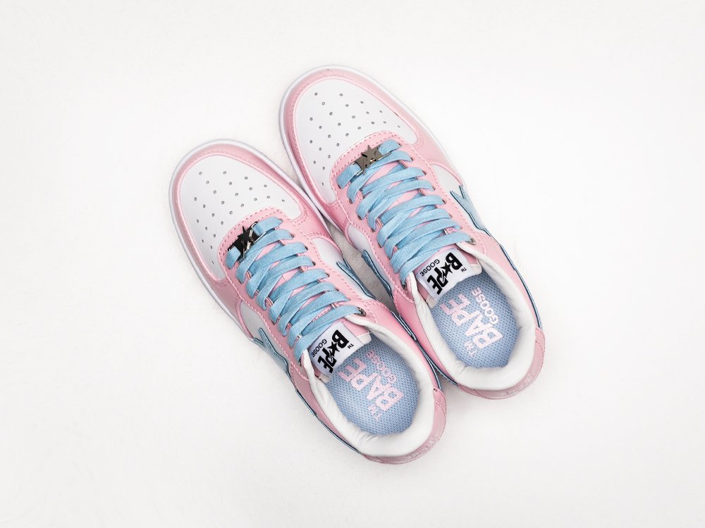Bape Bapesta Low WMNS белые кожа женские (AR28760) - фото 3 Bape Bapesta Low WMNS белые кожа женские (AR28760) - фото 3