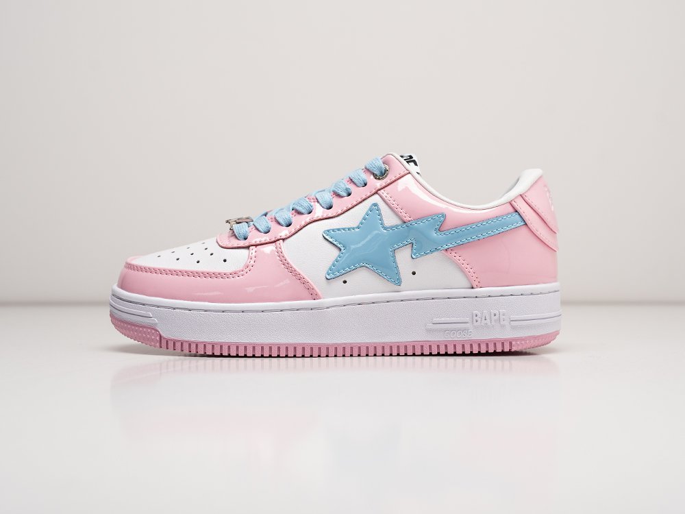 Bape Bapesta Low WMNS белые кожа женские (AR28760) - фото 1 Bape Bapesta Low WMNS белые кожа женские (AR28760) - фото 1