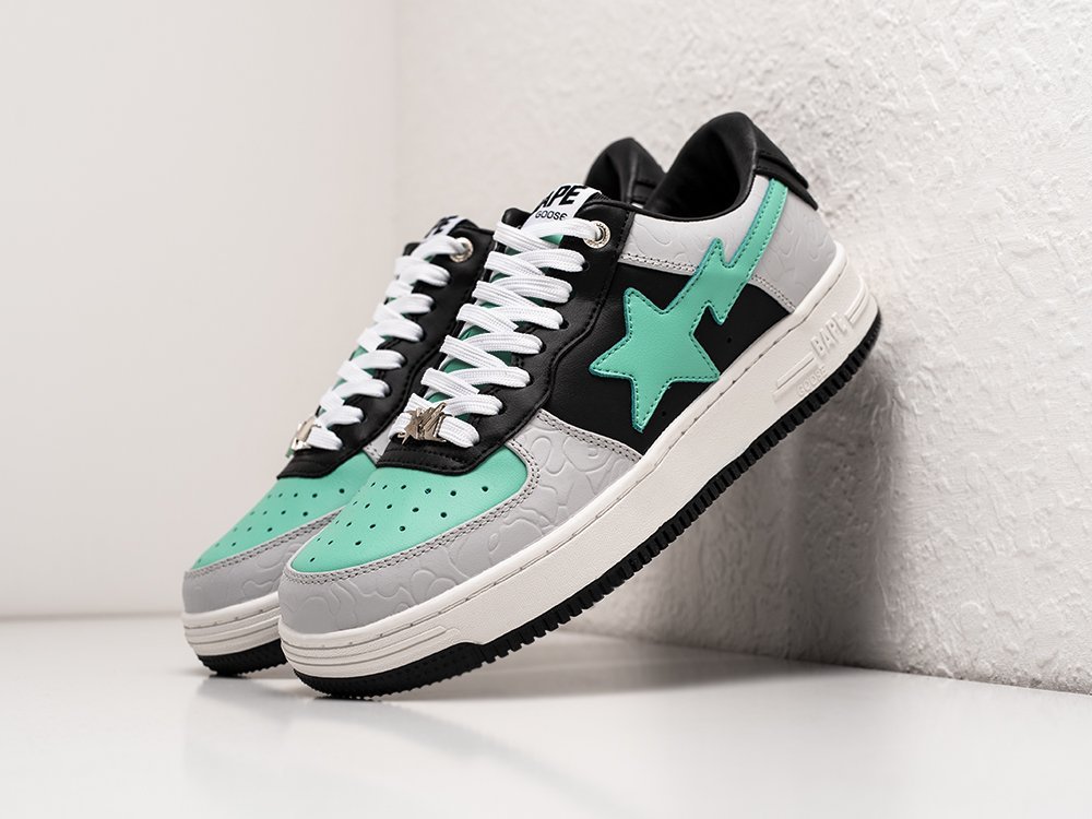 Bape Bapesta Low разноцветные кожа мужские (AR28762) - фото 2