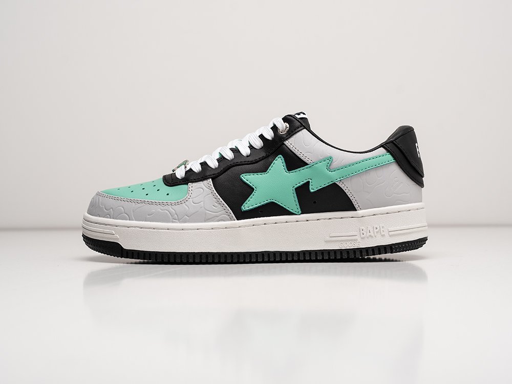 Bape Bapesta Low разноцветные кожа мужские (AR28762) - фото 1