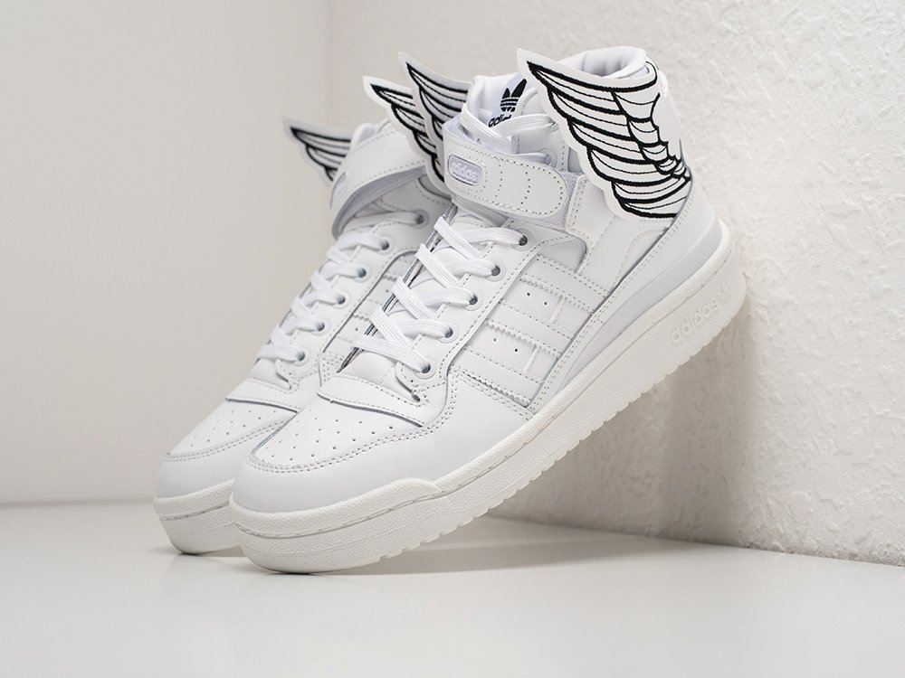 Adidas x Jeremy Scott x Forum Wings 4.0 White белые кожа мужские (AR28766) - фото 2