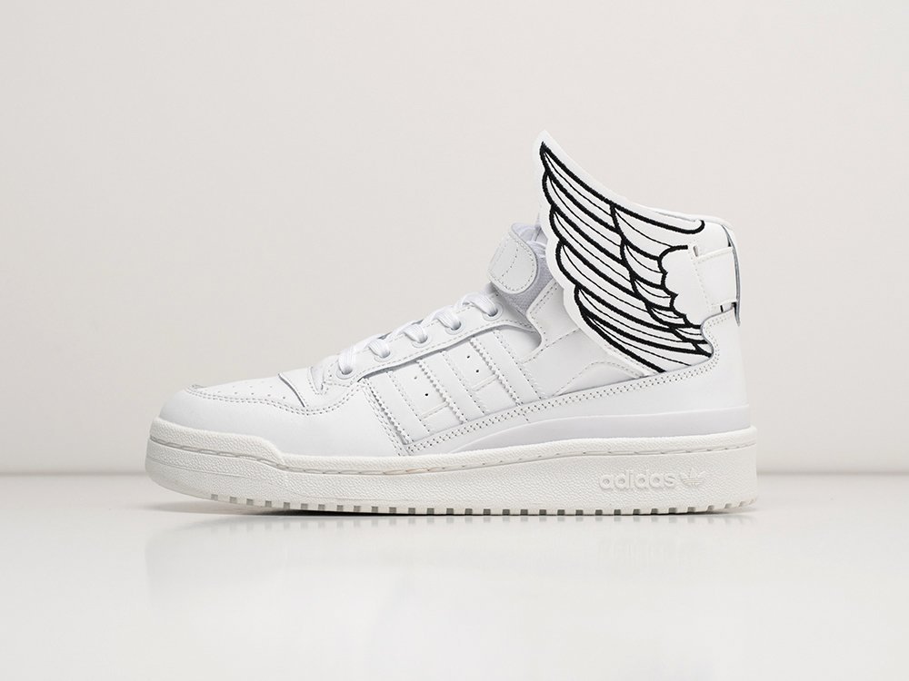 Adidas x Jeremy Scott x Forum Wings 4.0 White белые кожа мужские (AR28766) - фото 1