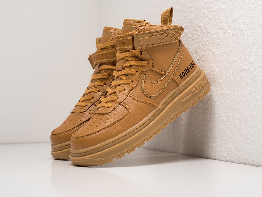 Nike Air Force 1 Gore-Tex Wheat 2 коричневые кожа мужские (AR28772) - фото 2 Nike Air Force 1 Gore-Tex Wheat 2 коричневые кожа мужские (AR28772) - фото 2