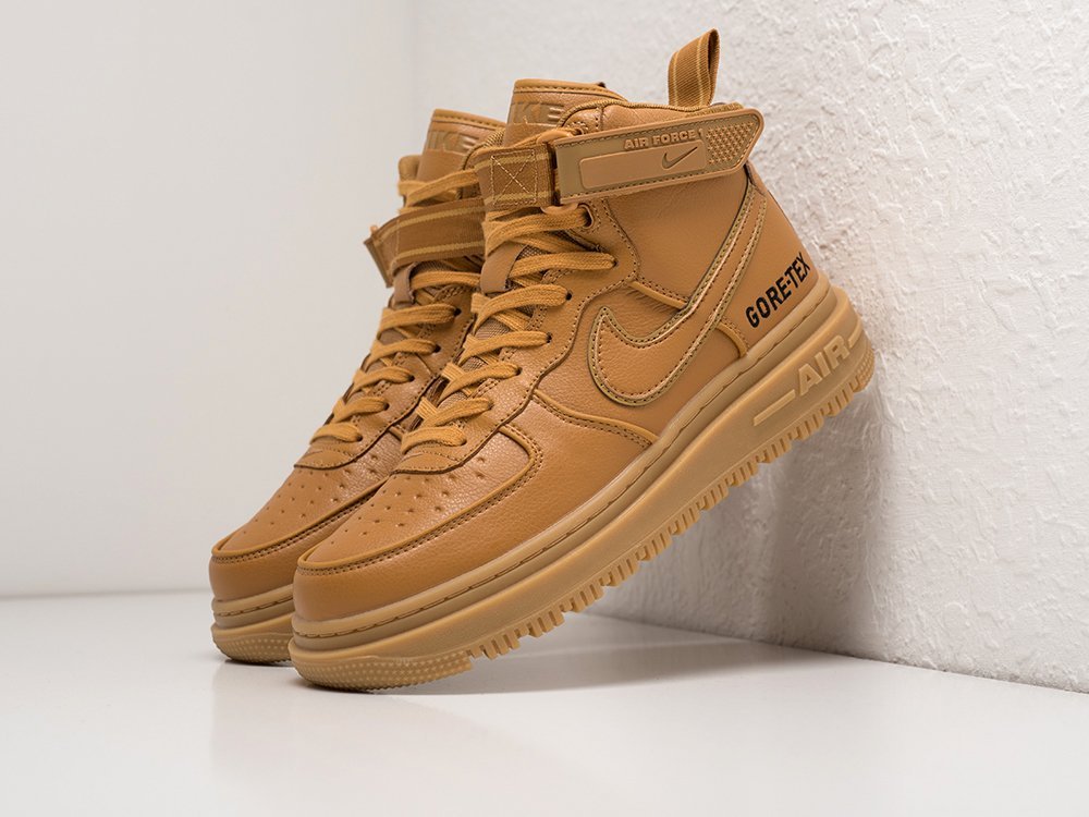 Nike Air Force 1 Gore-Tex Wheat 2 коричневые кожа мужские (AR28772) - фото 2