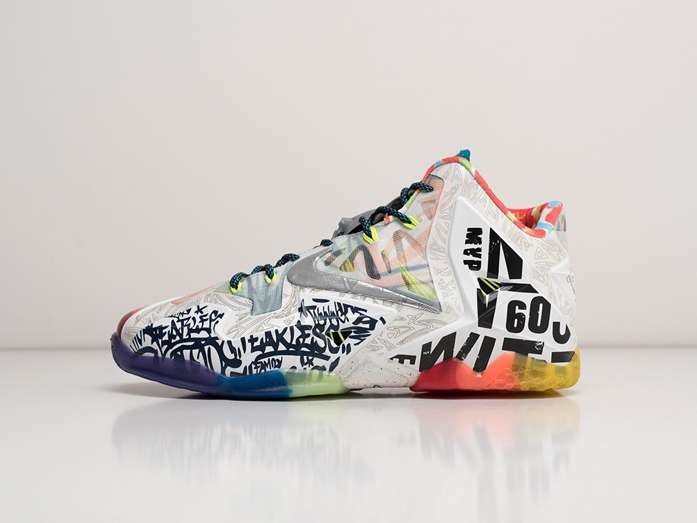 Nike Lebron 11 Premium What The LeBron разноцветные текстиль мужские (AR28773) - фото 1