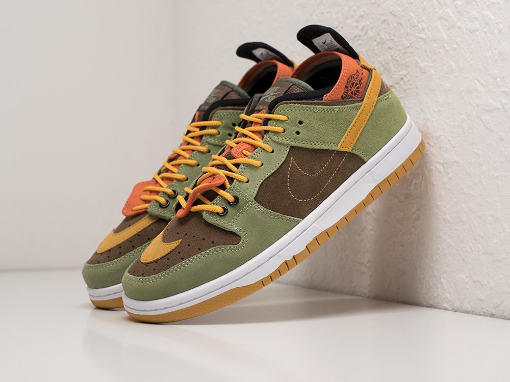 Nike x Kiks x Ejder x SB Dunk Low Pro Green - Brown зеленые замша мужские (AR28774) - фото 2 Nike x Kiks x Ejder x SB Dunk Low Pro Green - Brown зеленые замша мужские (AR28774) - фото 2