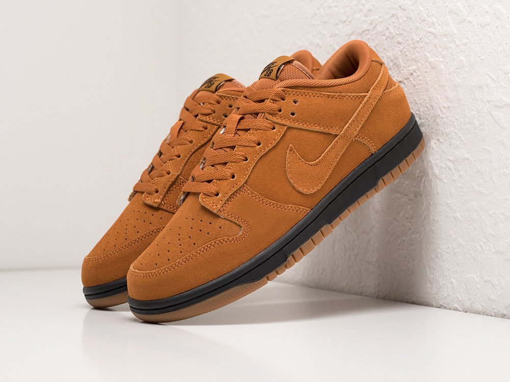 Nike SB Dunk Low Pro Wheat Mocha коричневые замша мужские (AR28780) - фото 2 Nike SB Dunk Low Pro Wheat Mocha коричневые замша мужские (AR28780) - фото 2