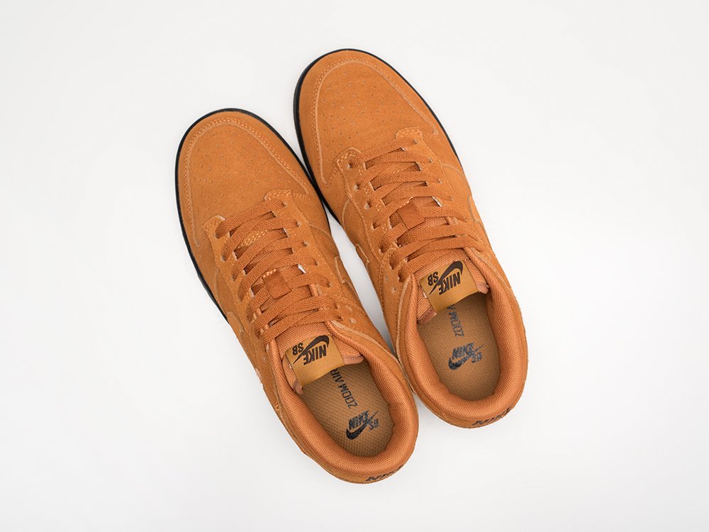 Nike SB Dunk Low Pro Wheat Mocha коричневые замша мужские (AR28780) - фото 3 Nike SB Dunk Low Pro Wheat Mocha коричневые замша мужские (AR28780) - фото 3