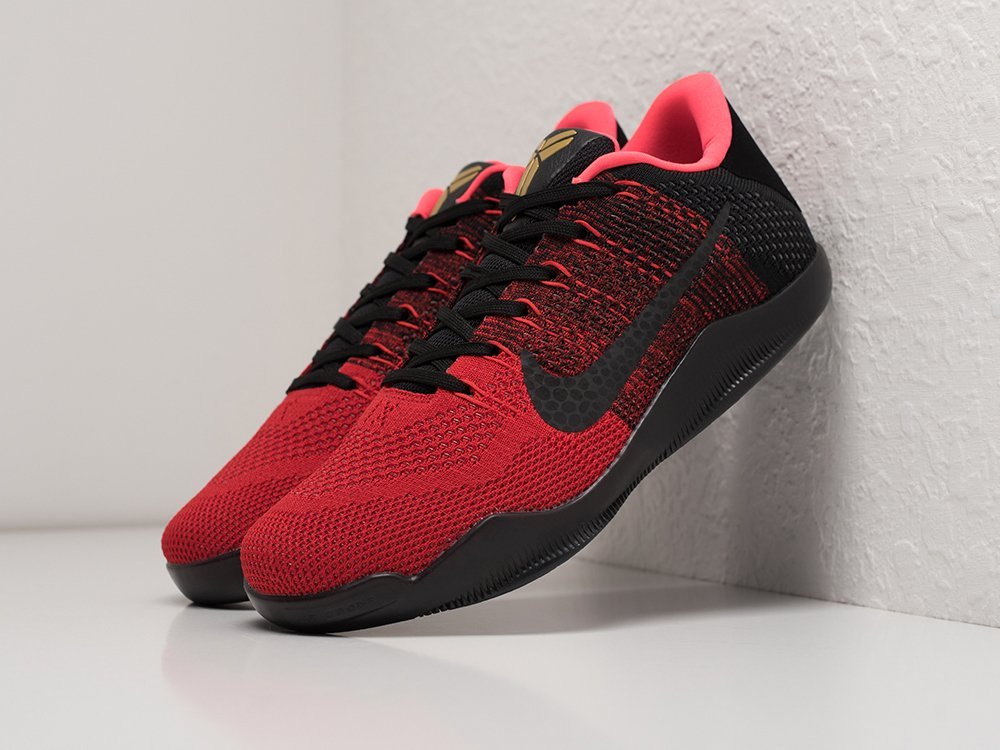 Nike Kobe 11 Elite Low Achilles Heel красные текстиль мужские (AR28783) - фото 2