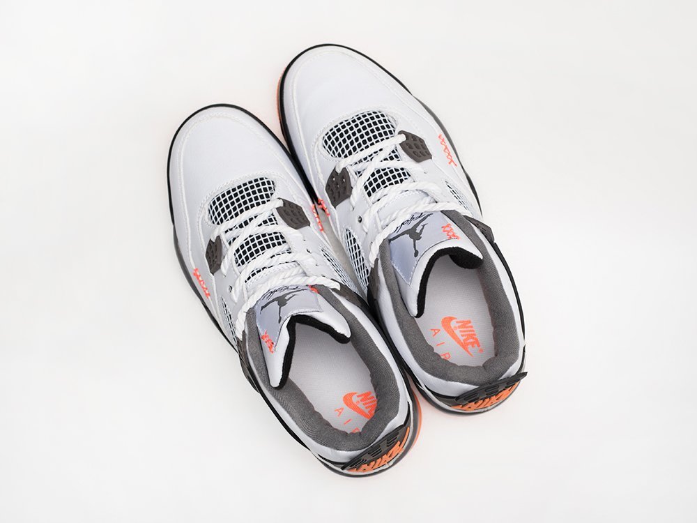 Nike Air Jordan 4 Retro белые кожа мужские (AR28784) - фото 3