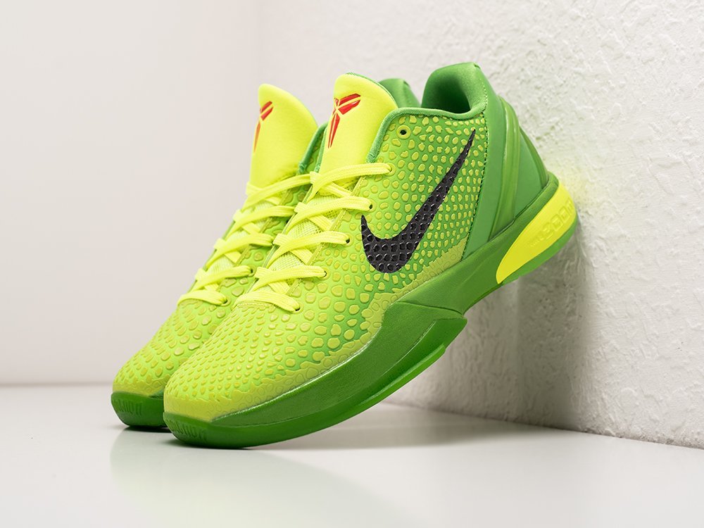 Nike Zoom Kobe 6 Protro Grinch зеленые кожа мужские (AR28787) - фото 2