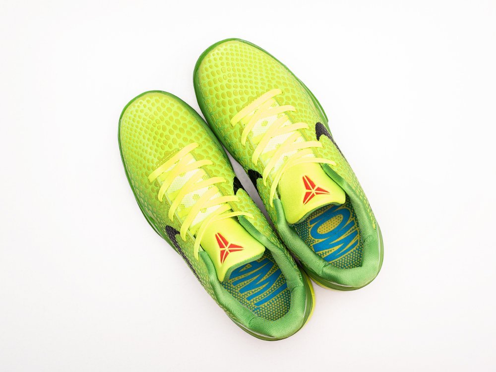 Nike Zoom Kobe 6 Protro Grinch зеленые кожа мужские (AR28787) - фото 3