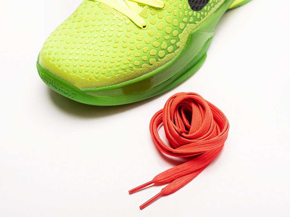 Nike Zoom Kobe 6 Protro Grinch зеленые кожа мужские (AR28787) - фото 4