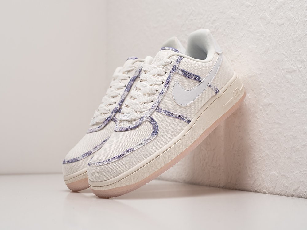 Nike Air Force 1 Low Lavender WMNS белые текстиль женские (AR28792) - фото 2 Nike Air Force 1 Low Lavender WMNS белые текстиль женские (AR28792) - фото 2