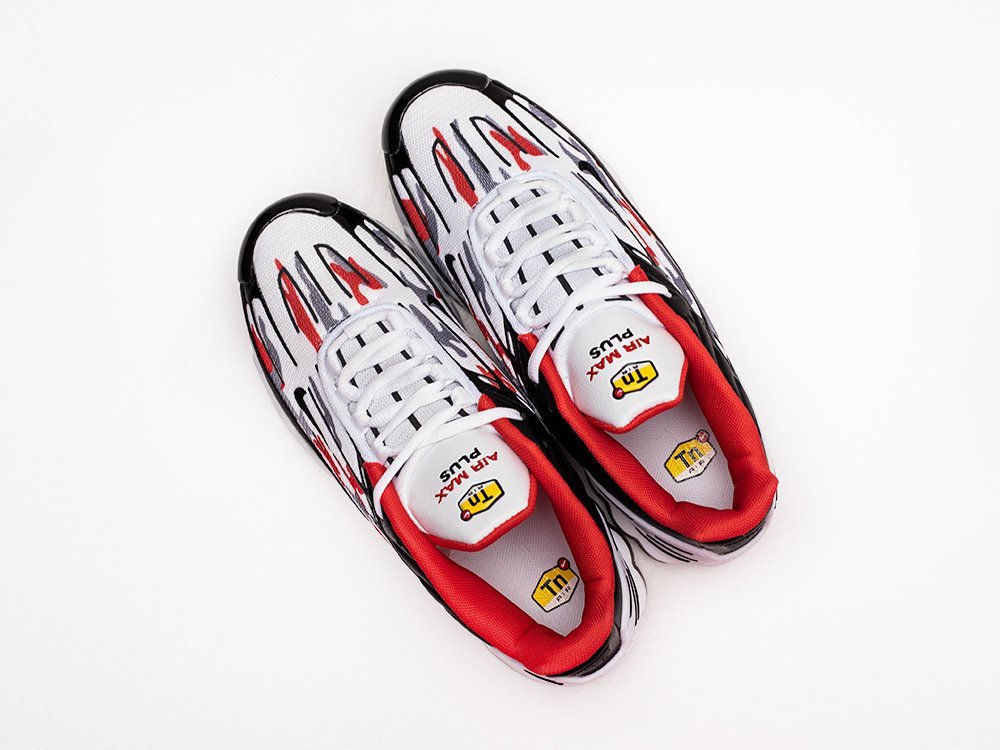 Nike Air Max Plus 3 белые текстиль мужские (AR28794) - фото 3 Nike Air Max Plus 3 белые текстиль мужские (AR28794) - фото 3