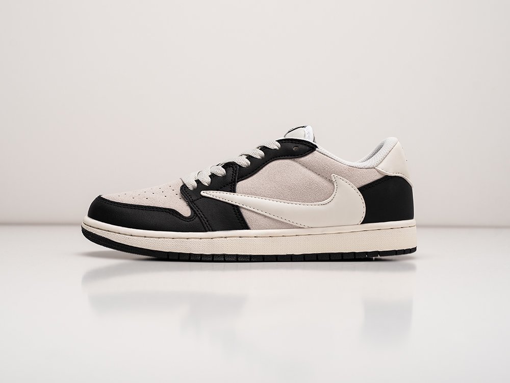Nike Air Jordan 1 Low x Travis Scott серые замша мужские (AR28795) - фото 1 Nike Air Jordan 1 Low x Travis Scott серые замша мужские (AR28795) - фото 1