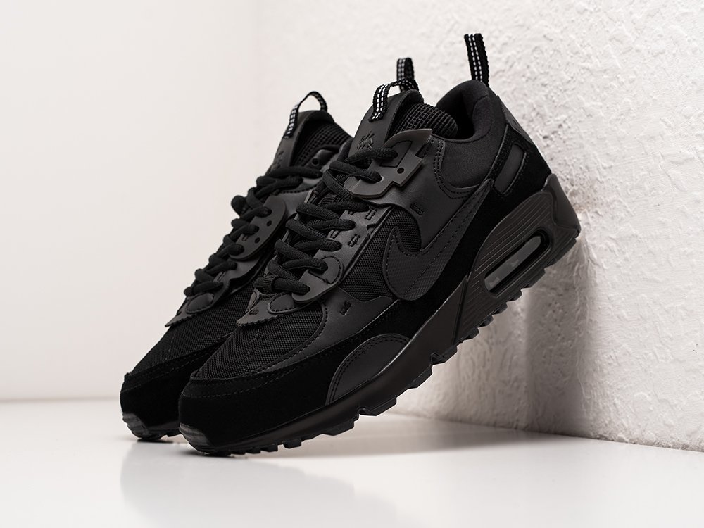 Nike Air Max 90 Futura Triple Black черные замша мужские (AR28797) - фото 2 Nike Air Max 90 Futura Triple Black черные замша мужские (AR28797) - фото 2