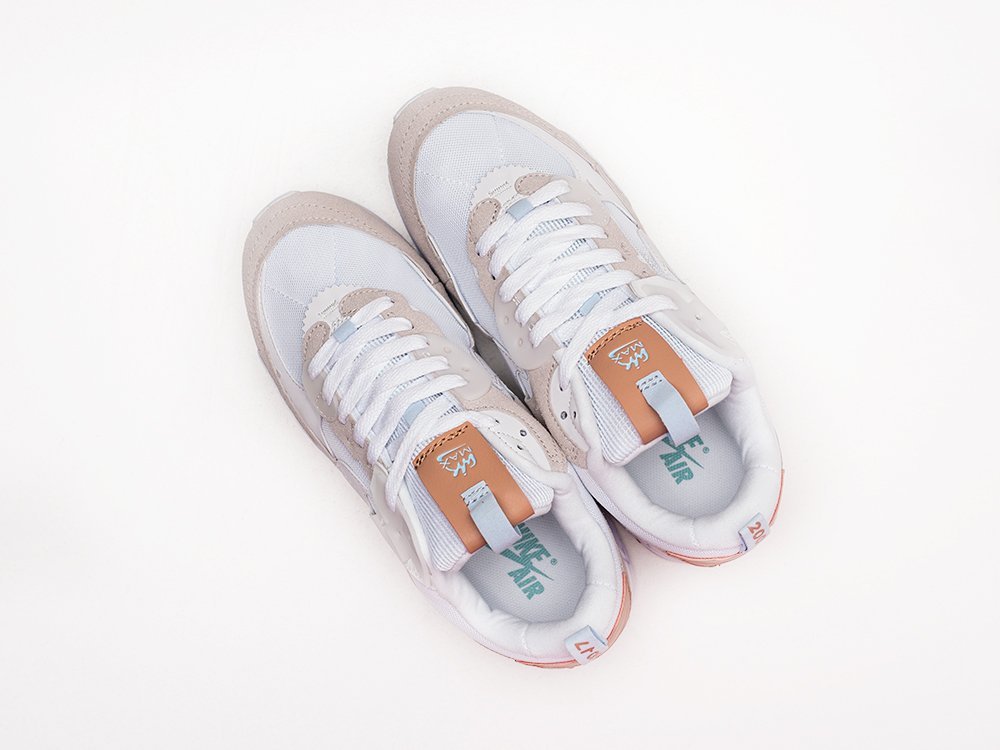 Nike Air Max 90 Futura WMNS белые замша женские (AR28799) - фото 3 Nike Air Max 90 Futura WMNS белые замша женские (AR28799) - фото 3