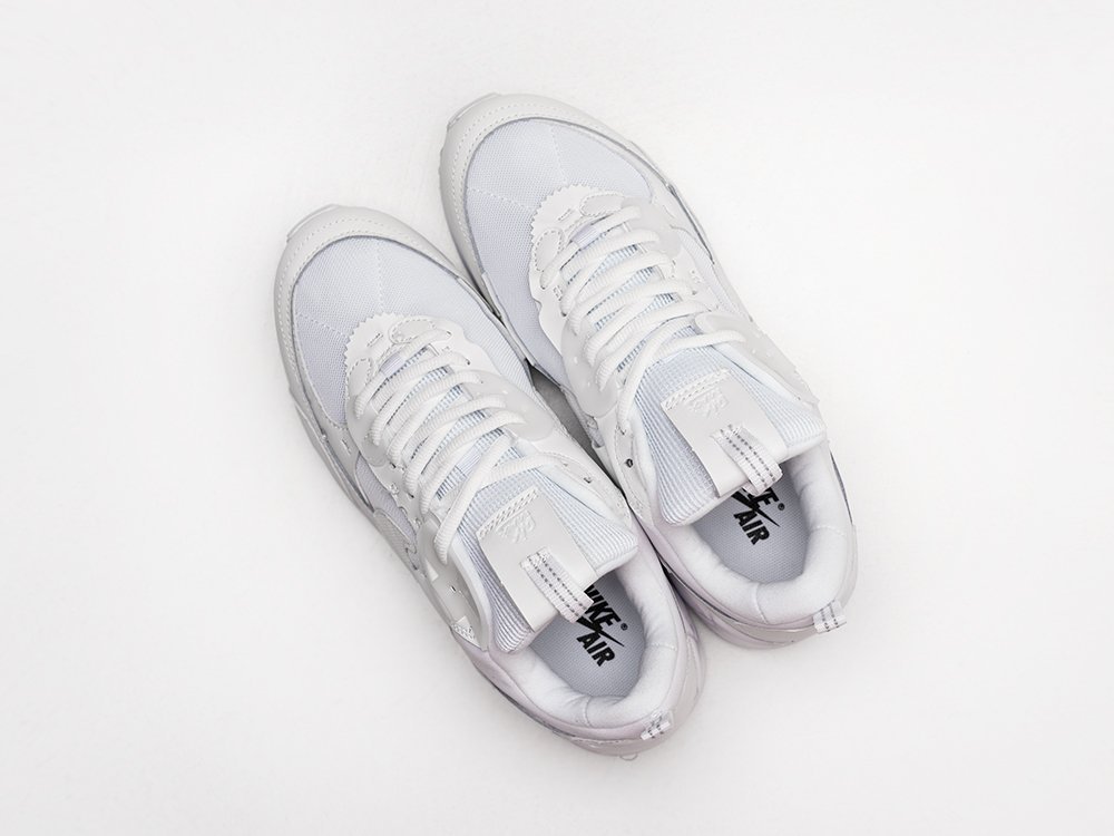Nike Air Max 90 Futura Triple White белые кожа мужские (AR28801) - фото 3 Nike Air Max 90 Futura Triple White белые кожа мужские (AR28801) - фото 3