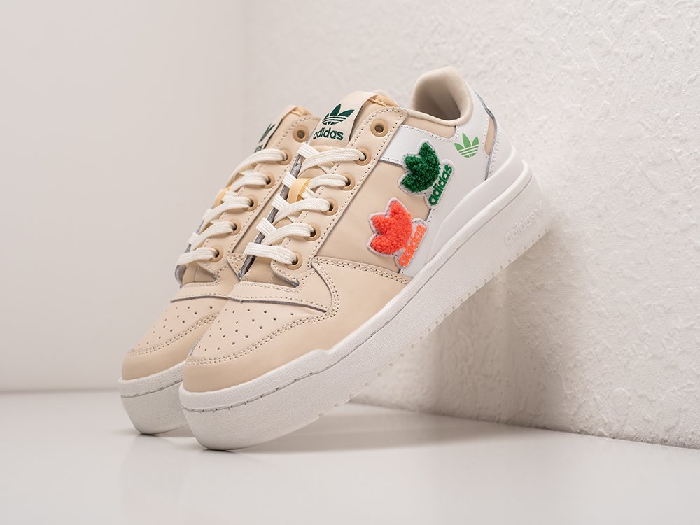 Adidas Forum Bold Low Embroidered Trefoils WMNS бежевые кожа женские (AR28803) - фото 2 Adidas Forum Bold Low Embroidered Trefoils WMNS бежевые кожа женские (AR28803) - фото 2