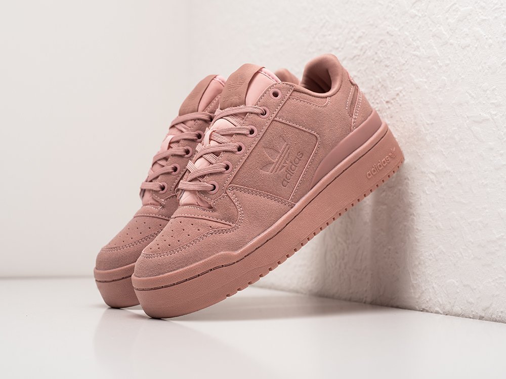 Adidas Forum Bold Low Suede Pink WMNS розовые замша женские (AR28805) - фото 2