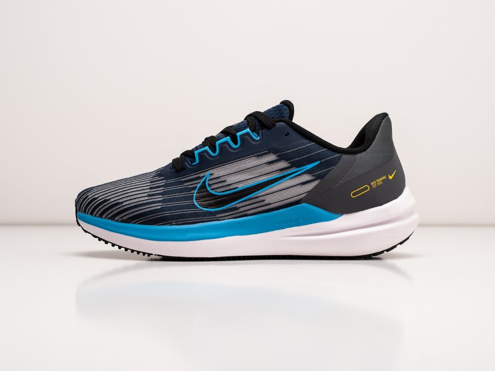 Nike Zoom Winflo 9 синие текстиль мужские (AR28809) - фото 1