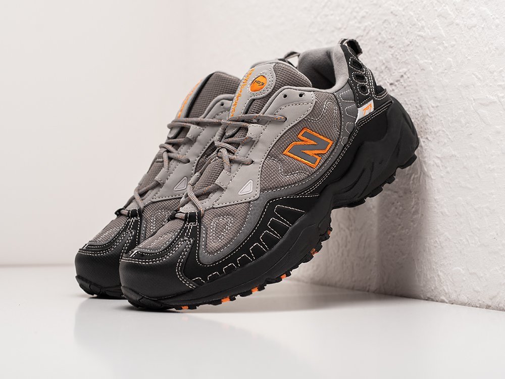 New Balance 703 Grey Black Orange серые кожа мужские (AR28812) - фото 2 New Balance 703 Grey Black Orange серые кожа мужские (AR28812) - фото 2