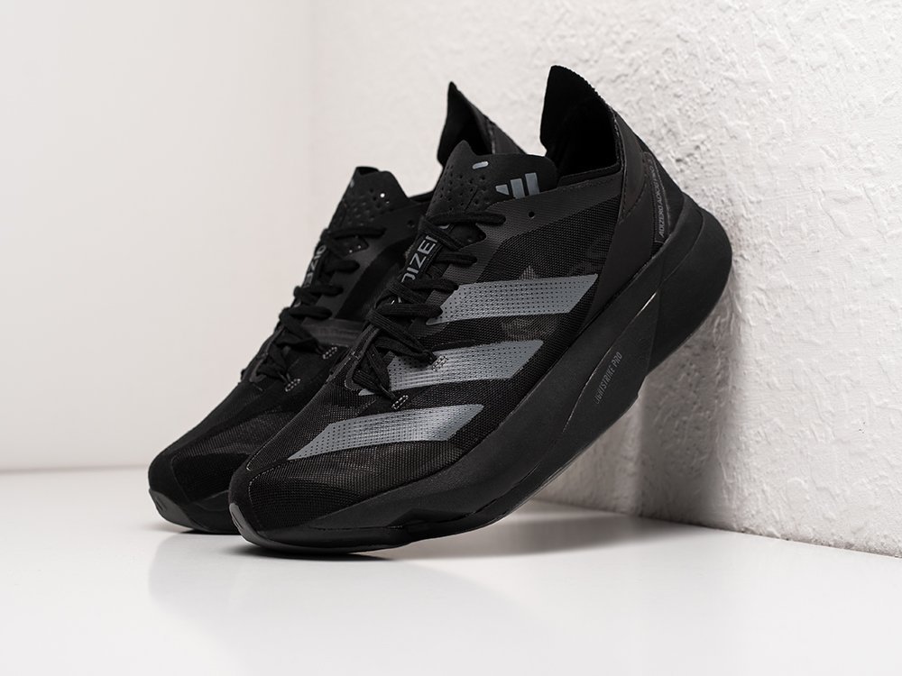 Adidas Adizero Adios Pro 3 черные текстиль мужские (AR28828) - фото 2 Adidas Adizero Adios Pro 3 черные текстиль мужские (AR28828) - фото 2