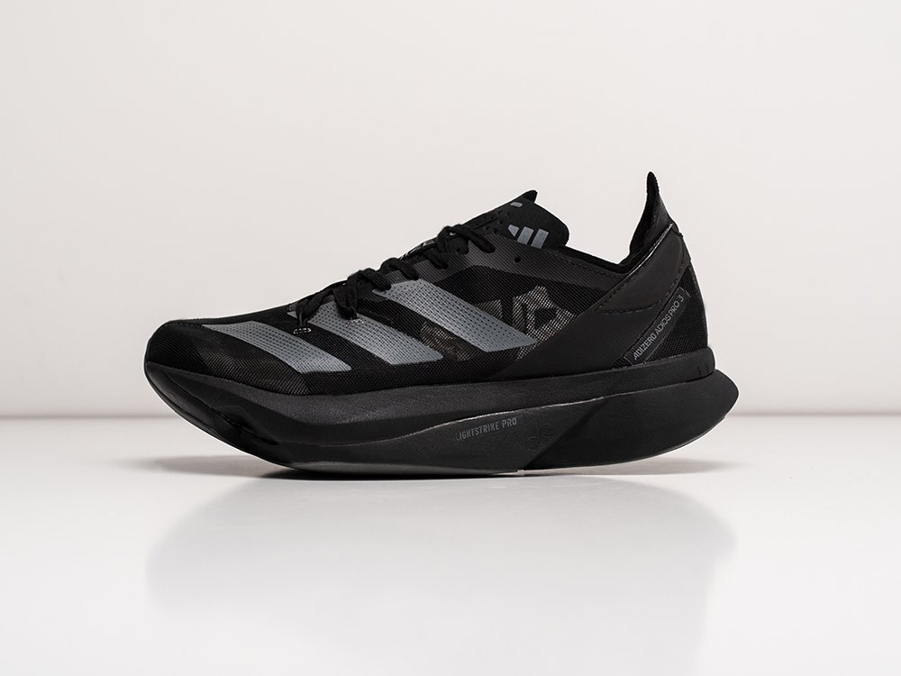 Adidas Adizero Adios Pro 3 черные текстиль мужские (AR28828) - фото 1 Adidas Adizero Adios Pro 3 черные текстиль мужские (AR28828) - фото 1