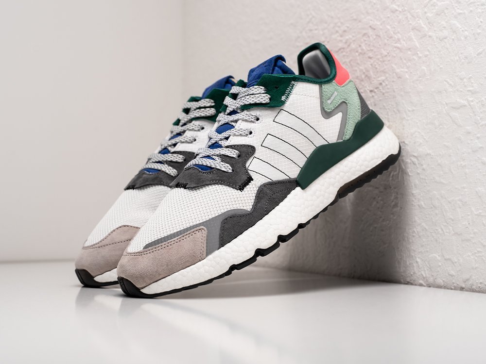 Adidas Nite Jogger Collegiate Green белые текстиль мужские (AR28903) - фото 2