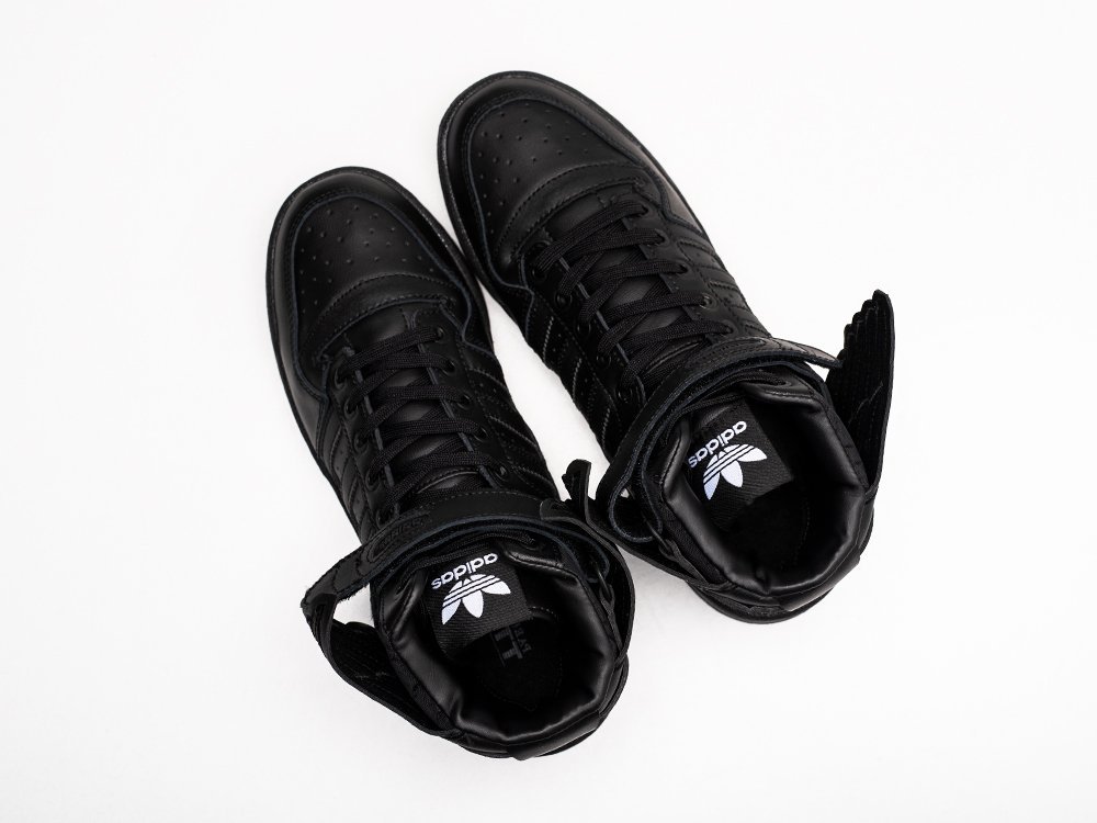 Adidas x Jeremy Scott x Forum Wings 4.0 Triple Black черные кожа мужские (AR28912) - фото 3