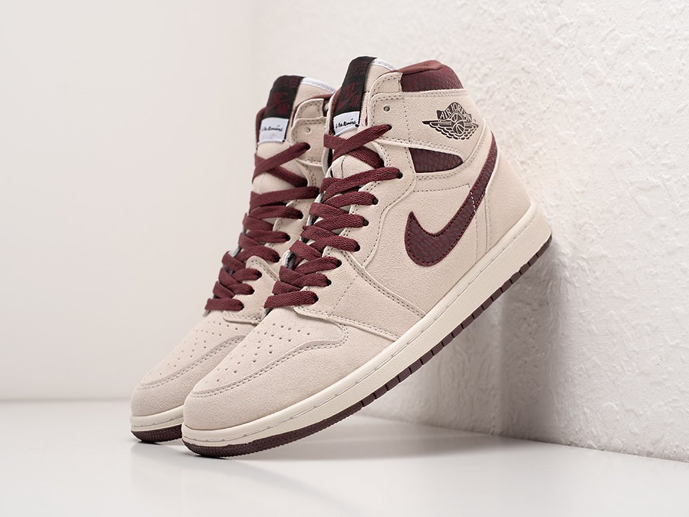 Nike x A Ma Maniére x Air Jordan 1 High OG Airness бежевые замша мужские (AR28914) - фото 2 Nike x A Ma Maniére x Air Jordan 1 High OG Airness бежевые замша мужские (AR28914) - фото 2