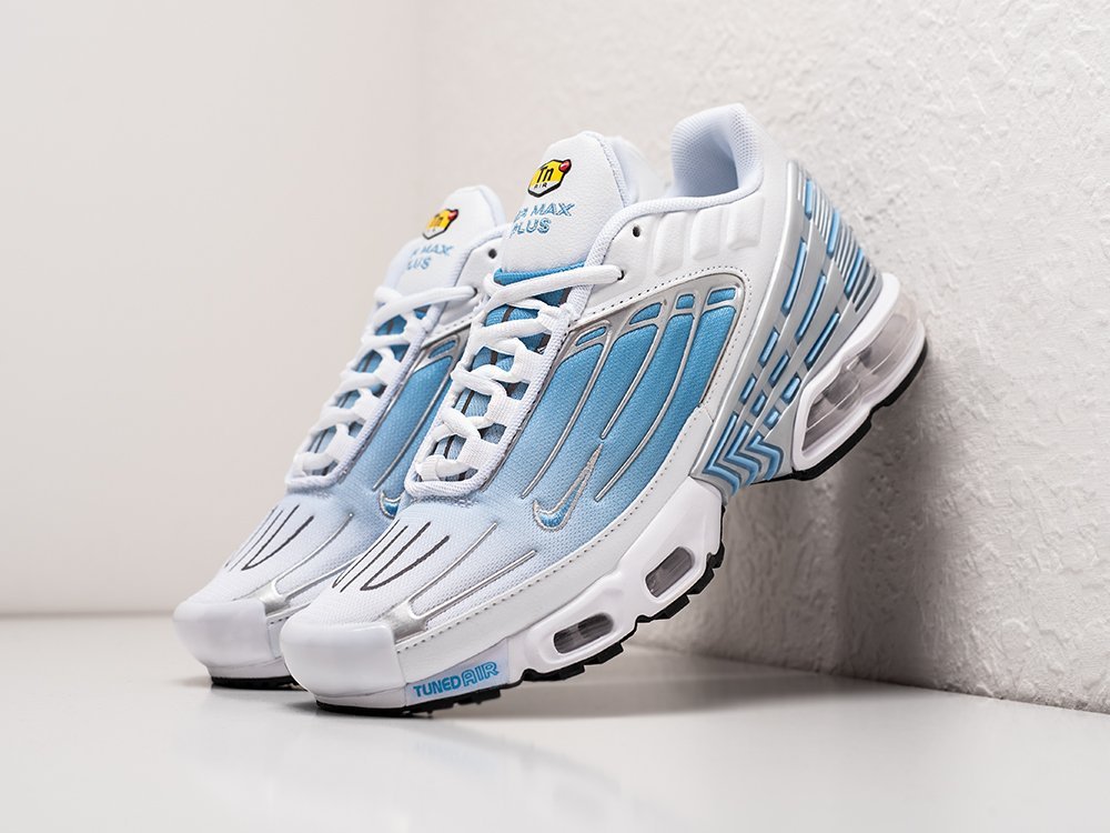 Nike Air Max Plus 3 голубые текстиль мужские (AR28916) - фото 2 Nike Air Max Plus 3 голубые текстиль мужские (AR28916) - фото 2