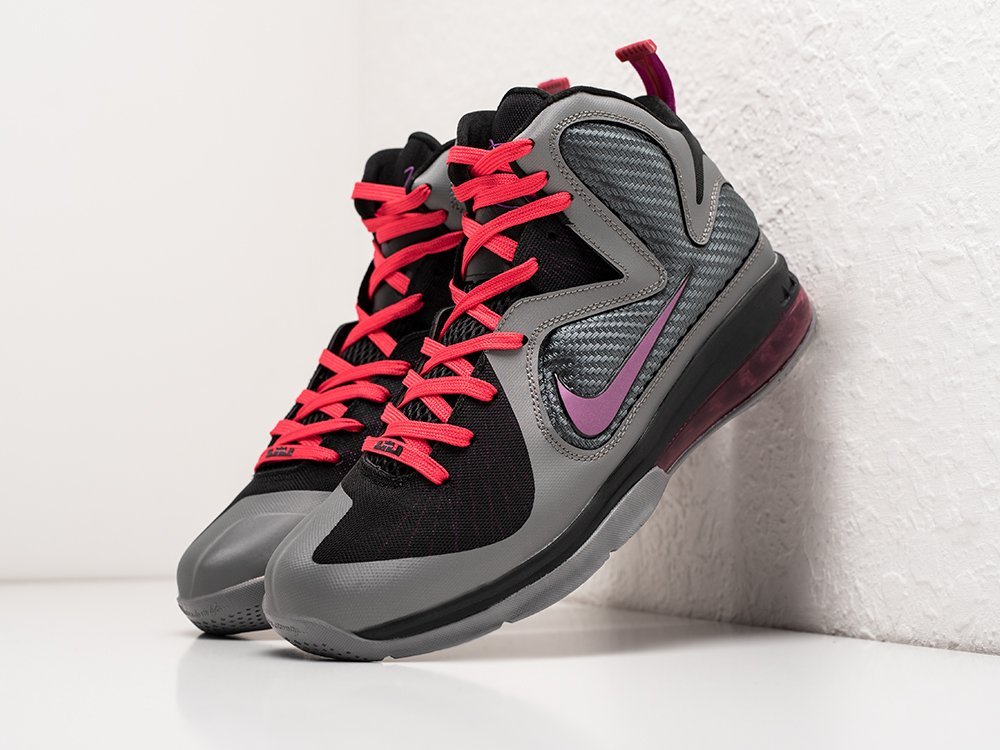 Nike Lebron 9 Miami Night серые текстиль мужские (AR28920) - фото 2