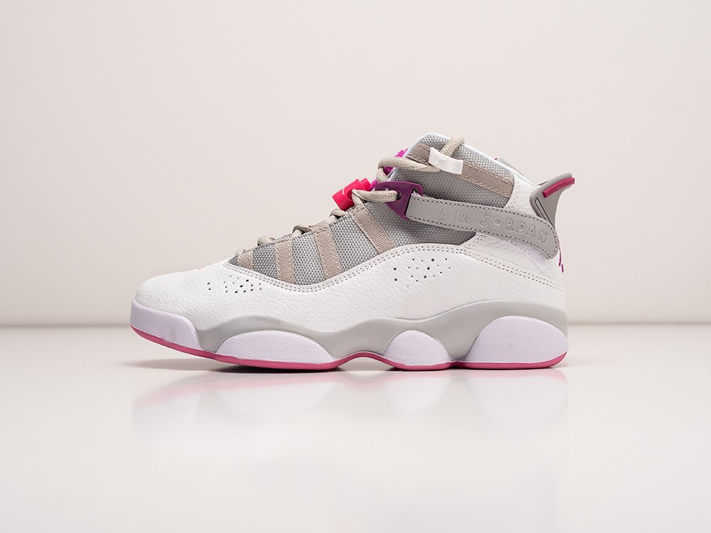 Nike Jordan 6 Rings Hyper Pink WMNS белые кожа женские (AR28946) - фото 1