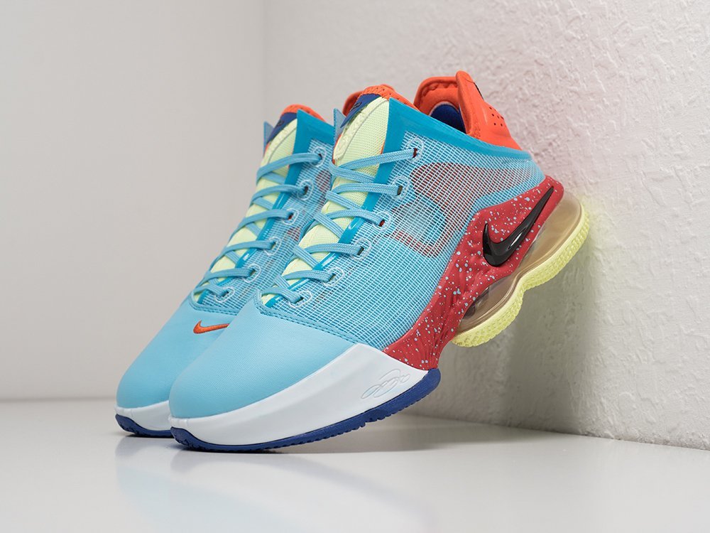 Nike Lebron XIX Low Blue Chill голубые текстиль мужские (AR28982) - фото 2 Nike Lebron XIX Low Blue Chill голубые текстиль мужские (AR28982) - фото 2