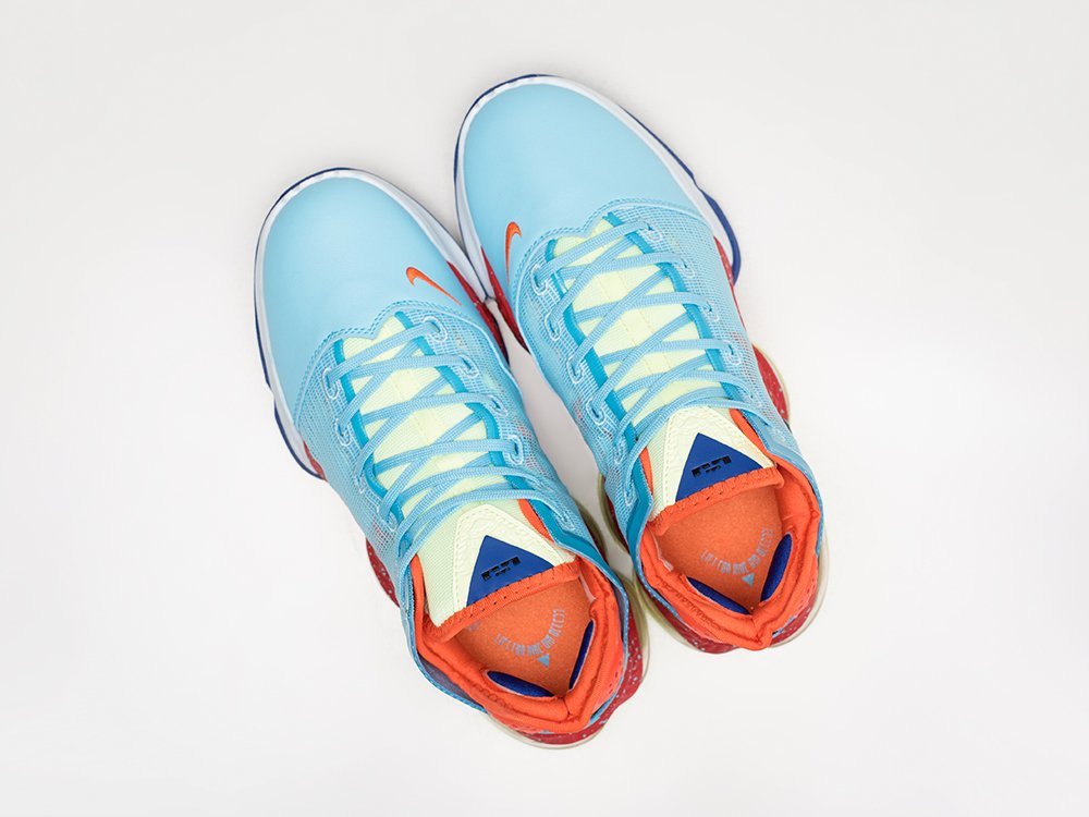 Nike Lebron XIX Low Blue Chill голубые текстиль мужские (AR28982) - фото 3