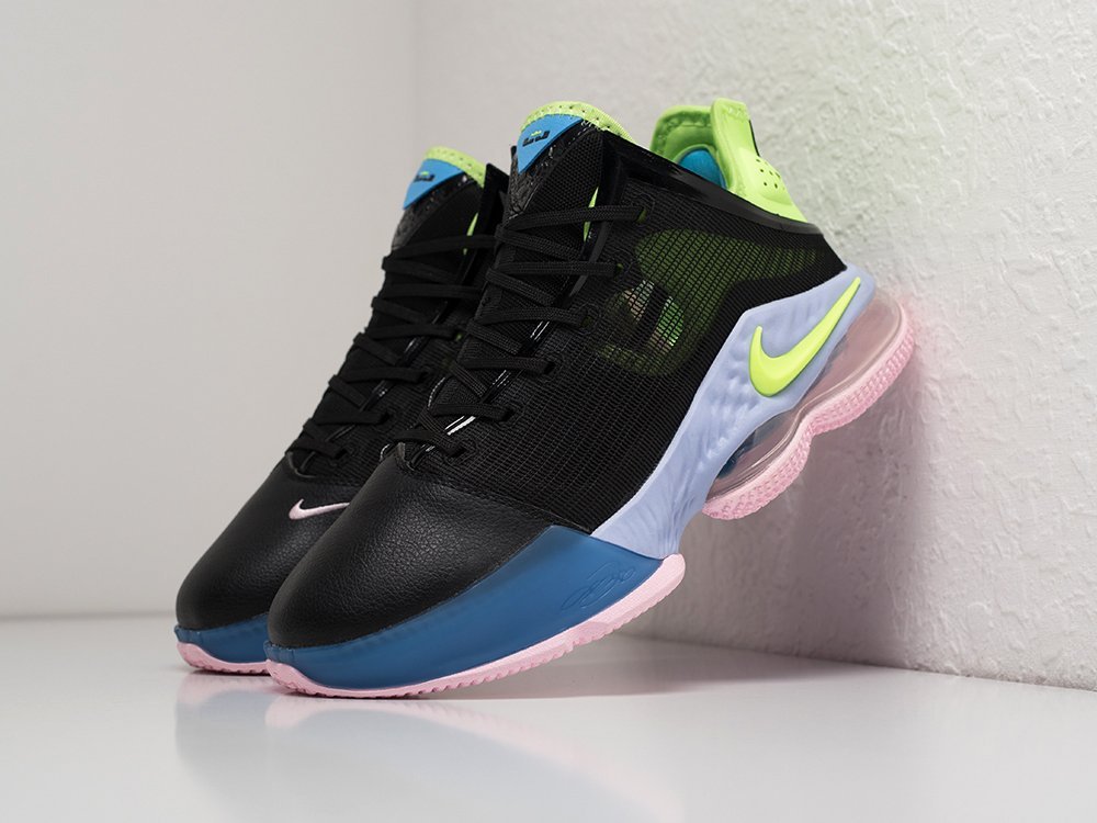 Nike Lebron XIX Low Black Volt черные текстиль мужские (AR28983) - фото 2 Nike Lebron XIX Low Black Volt черные текстиль мужские (AR28983) - фото 2