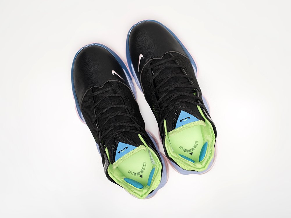 Nike Lebron XIX Low Black Volt черные текстиль мужские (AR28983) - фото 3 Nike Lebron XIX Low Black Volt черные текстиль мужские (AR28983) - фото 3