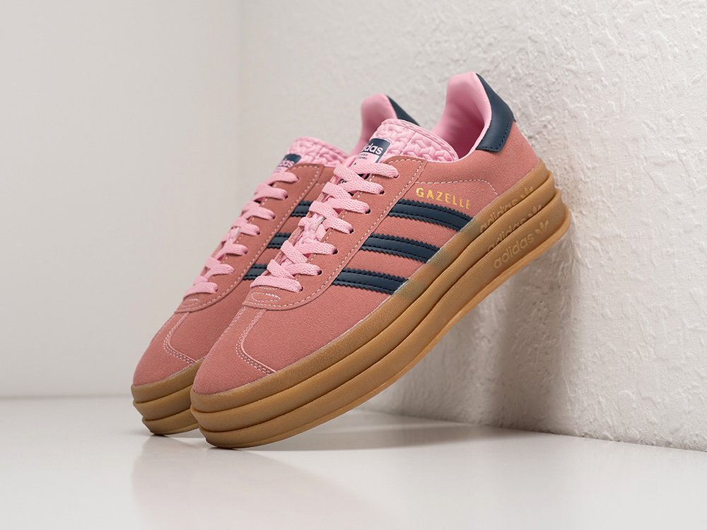 Adidas Gazelle Bold WMNS розовые замша женские (AR28985) - фото 2