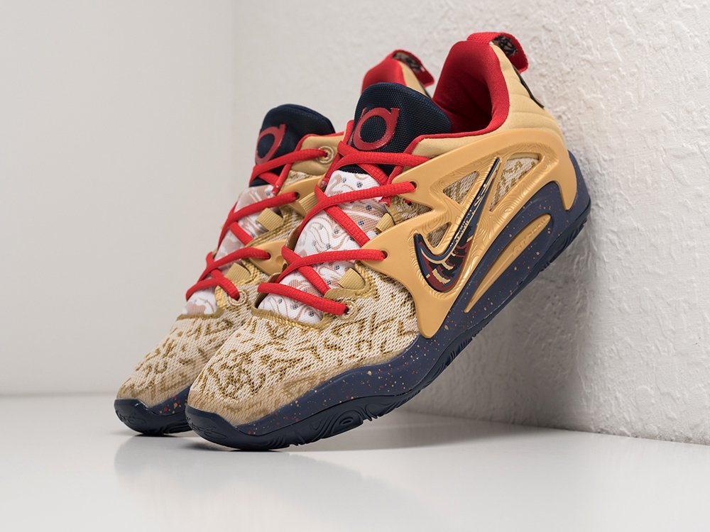 Nike KD 15 Olympic бежевые текстиль мужские (AR29010) - фото 2 Nike KD 15 Olympic бежевые текстиль мужские (AR29010) - фото 2