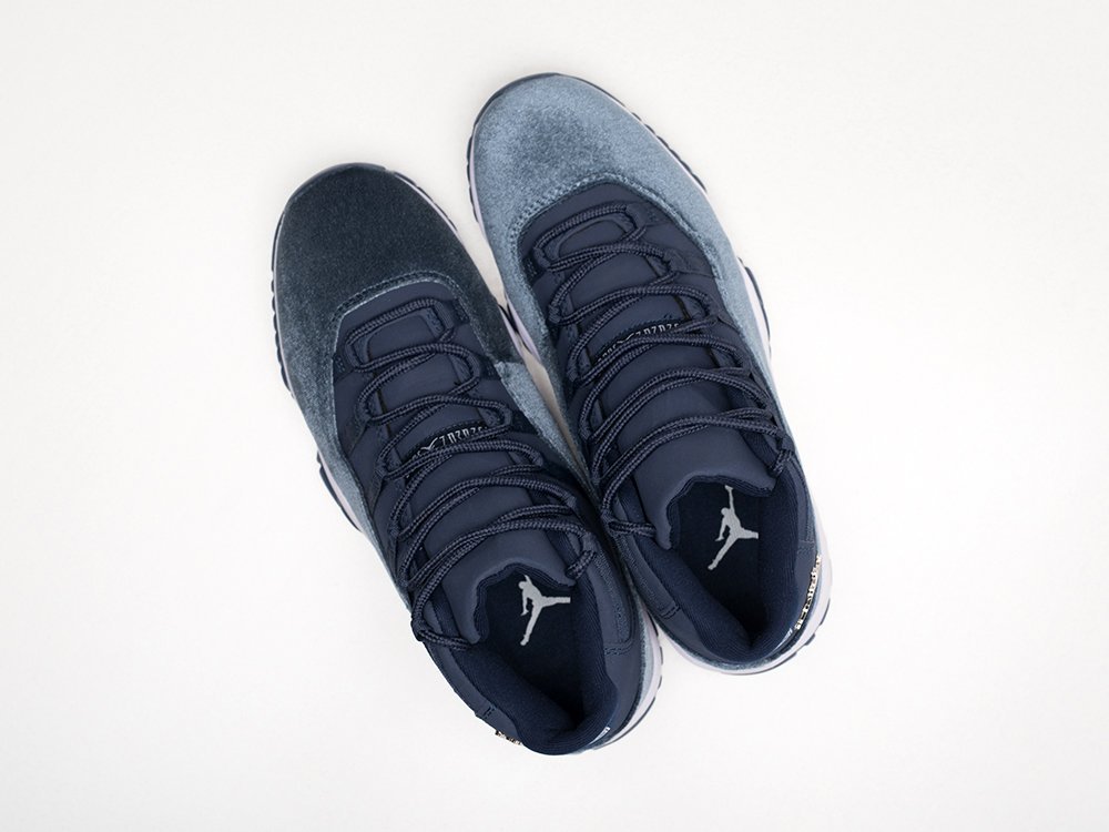 Nike Air Jordan 11 Retro Midnight Navy Velvet синие текстиль мужские (AR29014) - фото 3 Nike Air Jordan 11 Retro Midnight Navy Velvet синие текстиль мужские (AR29014) - фото 3