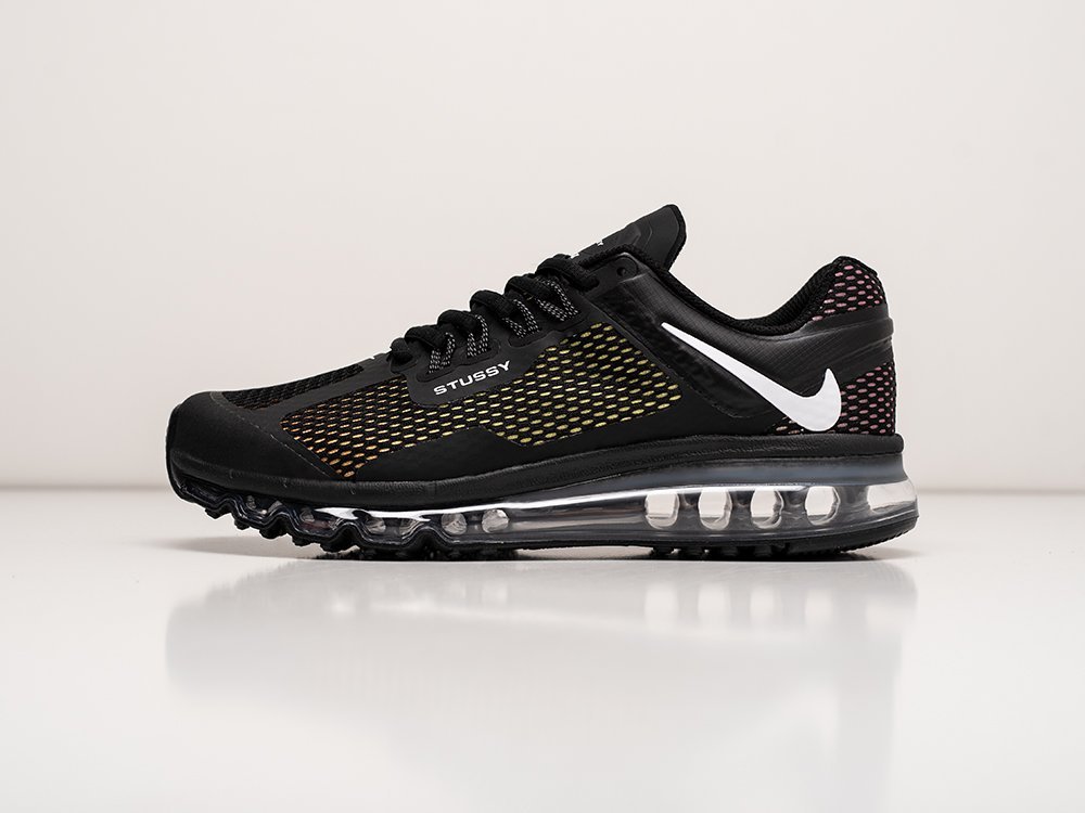 Nike Stussy x Air Max 2013 черные текстиль мужские (AR29023) - фото 1 Nike Stussy x Air Max 2013 черные текстиль мужские (AR29023) - фото 1