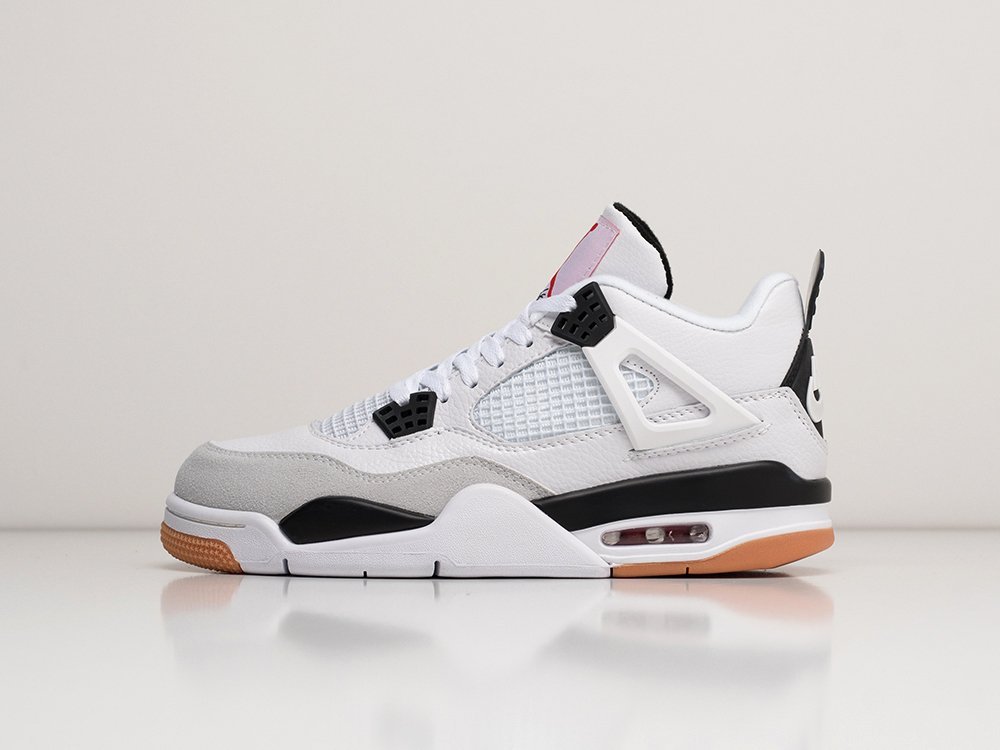 Nike Air Jordan 4 Retro белые кожа мужские (AR29041) - фото 1 Nike Air Jordan 4 Retro белые кожа мужские (AR29041) - фото 1